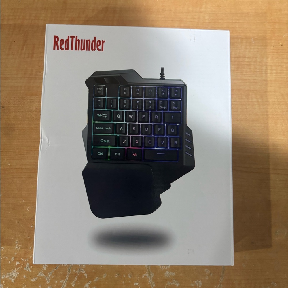 RGB One-Handed Gaming Keyboard - Picture 2 of 2
